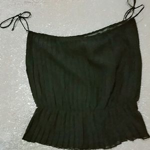 Black spaghetti strap tank